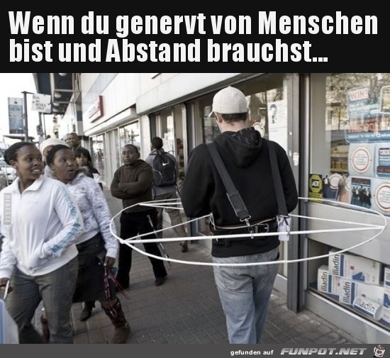 wenn du genervt von menschen bist