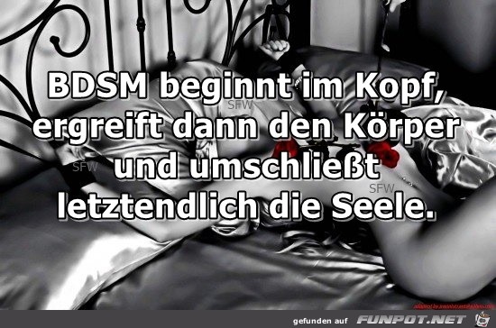 BDSM beginnt im Kopf BDSM beginnt im Kopf