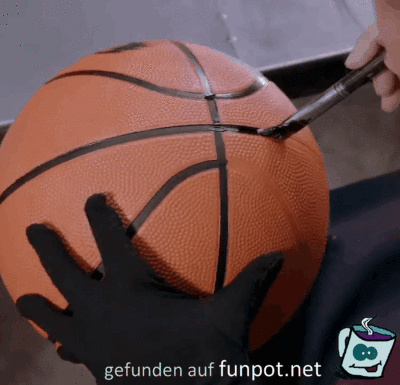 Basketball-Bemalung