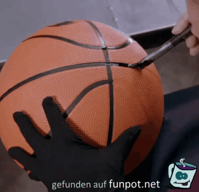Basketball-Bemalung Basketball-Bemalung