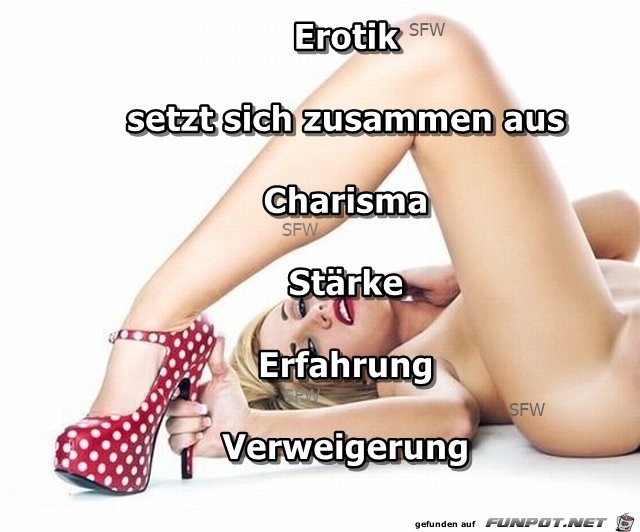 Erotik setzt sich zusammen