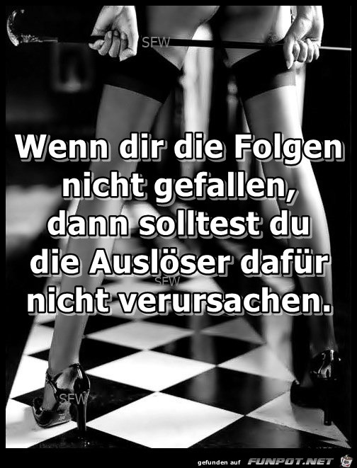 Wenn dir die Folgen Wenn dir die Folgen