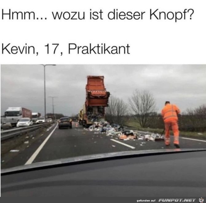 Falschen Knopf gedrückt Falschen Knopf gedrückt