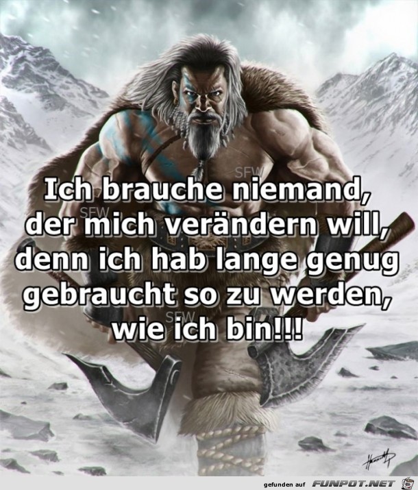 Ich brauche niemand Ich brauche niemand