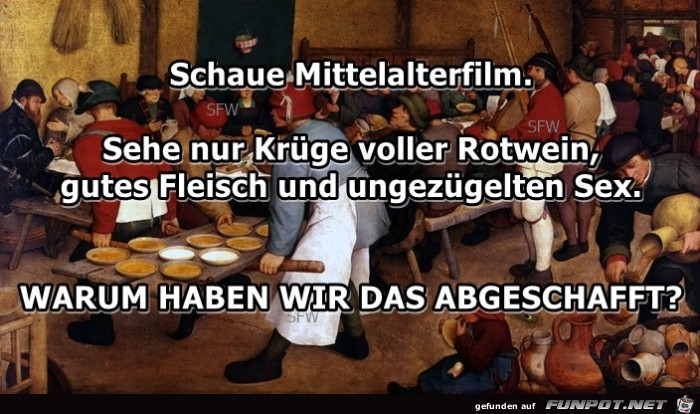 Schaue Mittealterfilm