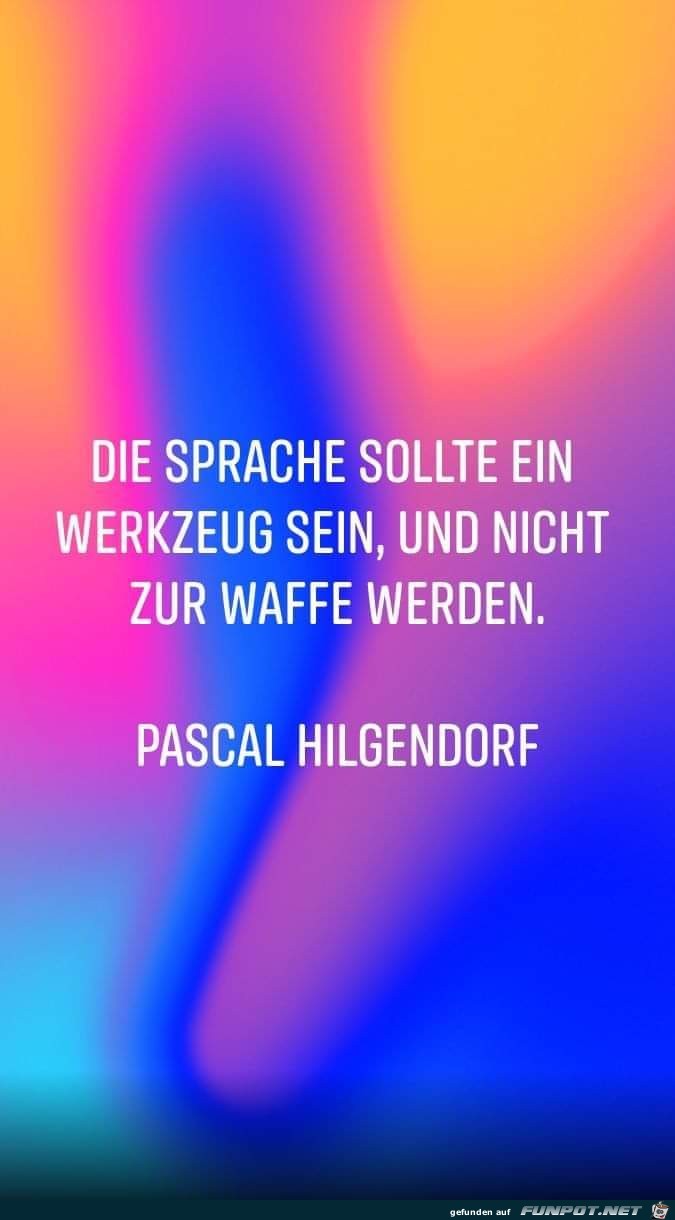 die Sprache sollte