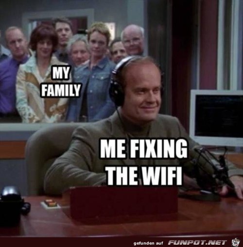 Wenn das Wifi repariert wird