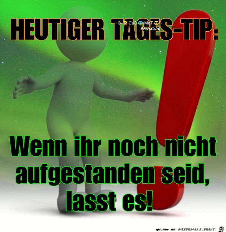 Tip des Tages Tip des Tages