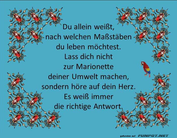 Du allein wei sst