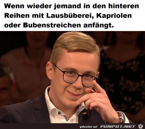 Die hinteren Reihen