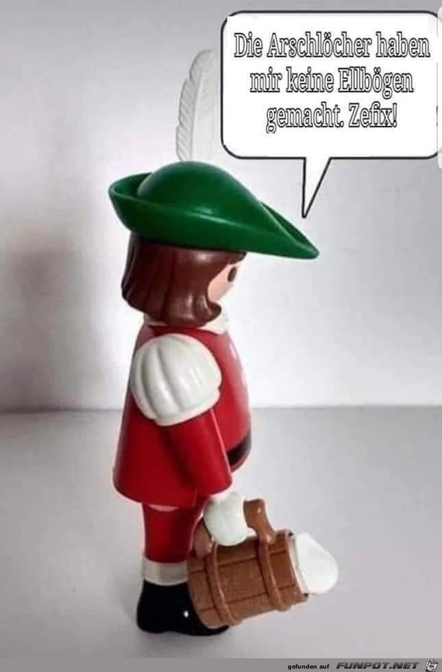 keine Ellbogen keine Ellbogen