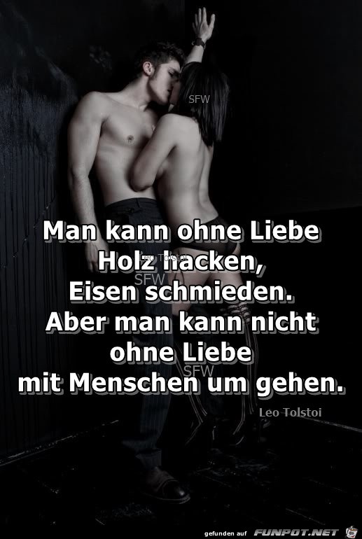 Man kann ohne Liebe