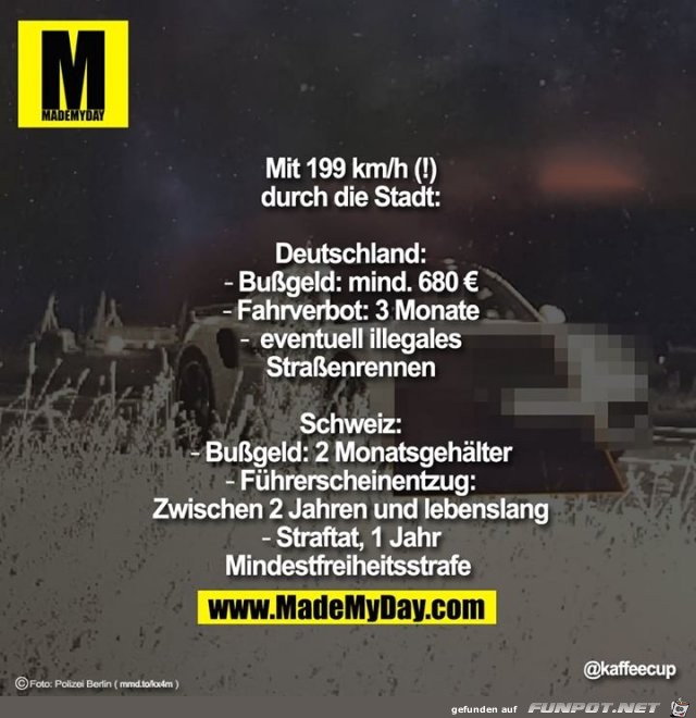 mit 199 km durch die Stadt mit 199 km durch die Stadt