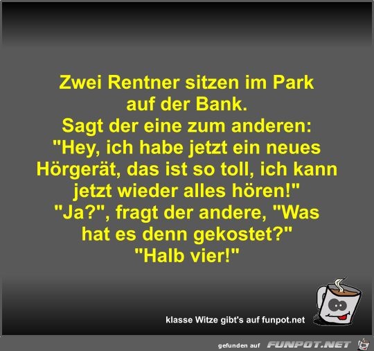 Zwei Rentner Sitzen Im Park Auf Der Bank