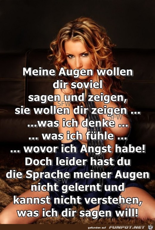 Meine Augen wollen Meine Augen wollen