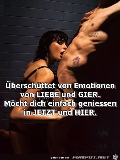 Ueberschuettet von Emotionen