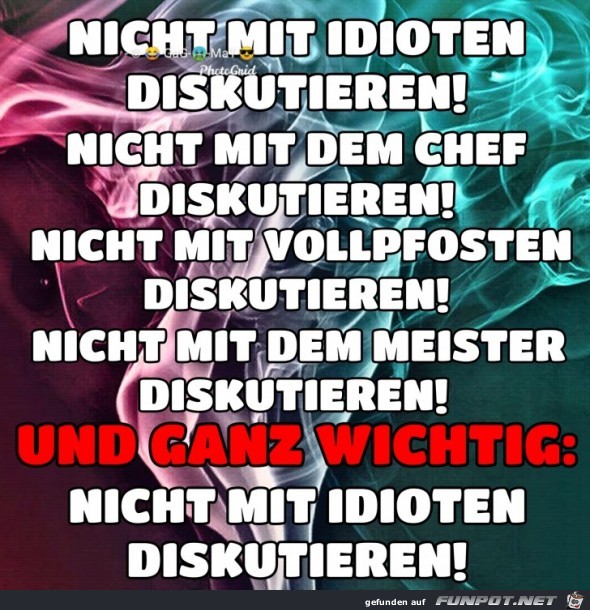 Nicht Diskutieren