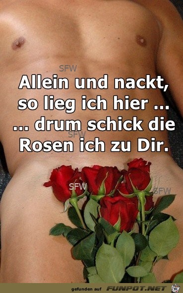 Allein und nackt