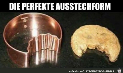 Lustige Ausstechform