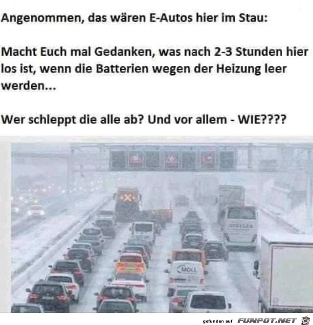 angenommen das waeren E-Autos