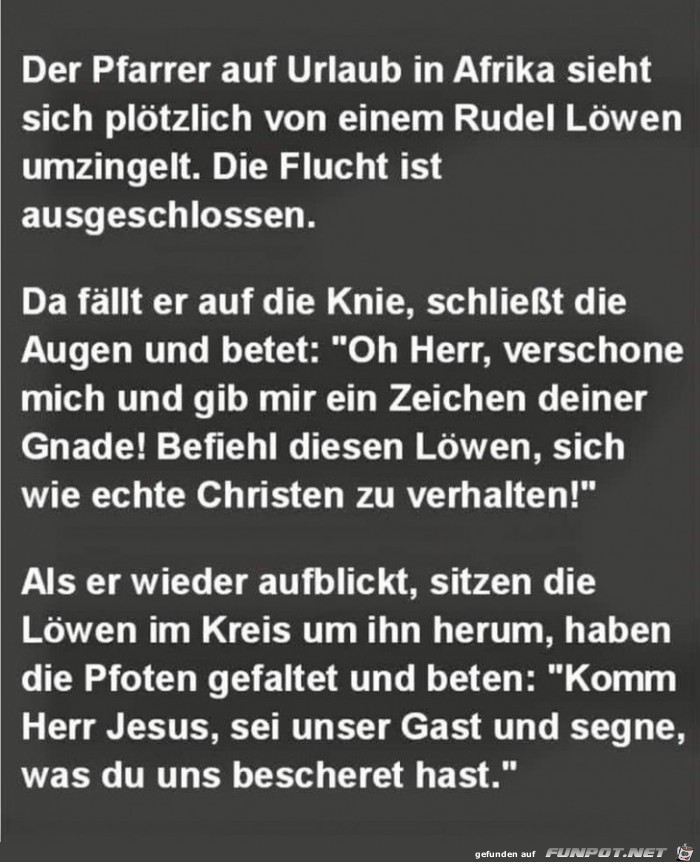 der Pfarrer auf Urlaub der Pfarrer auf Urlaub