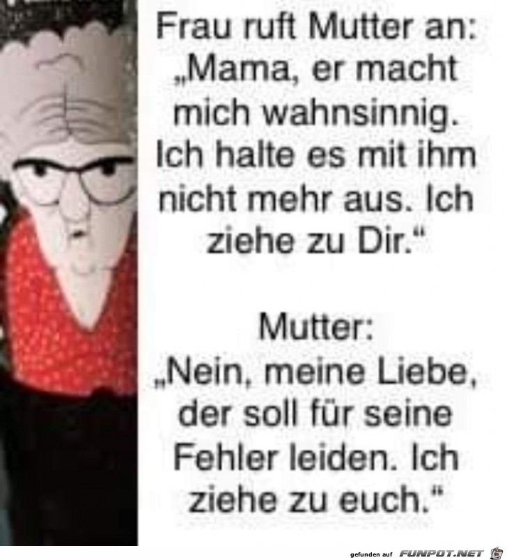 frau ruft Mutter an