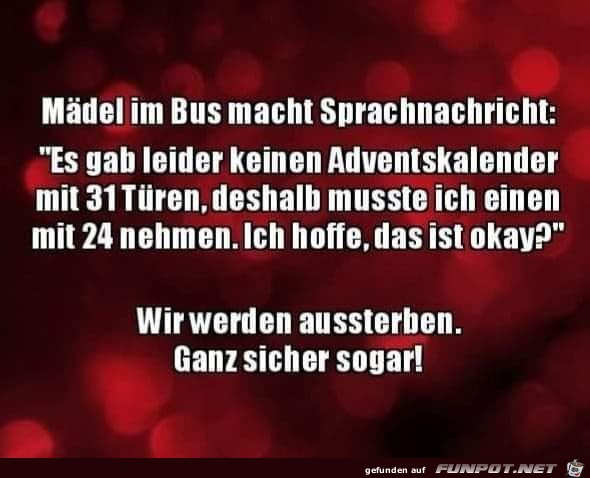 Sprachnachricht im Bus