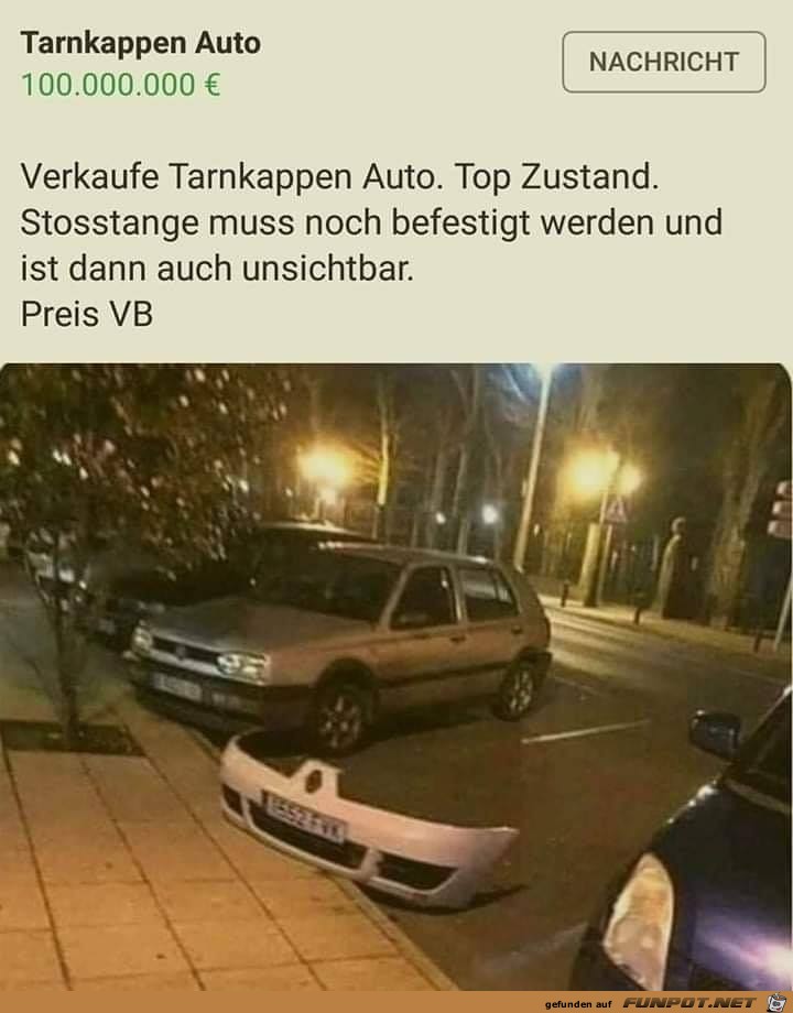 Tarnkappen Auto