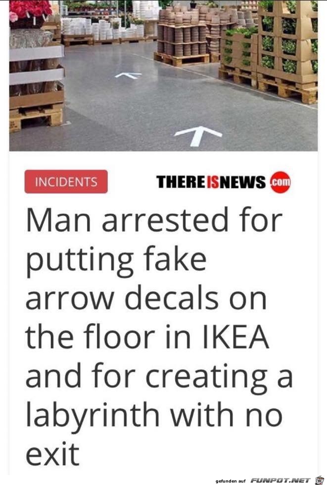 Irrgarten bei IKEA Irrgarten bei IKEA