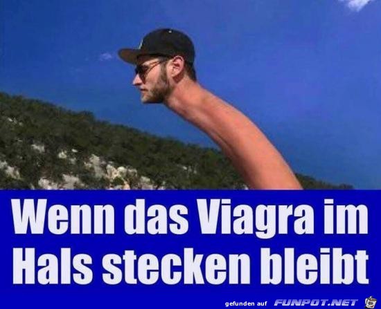 Wenn das Viagra im Hals stecken bleibt