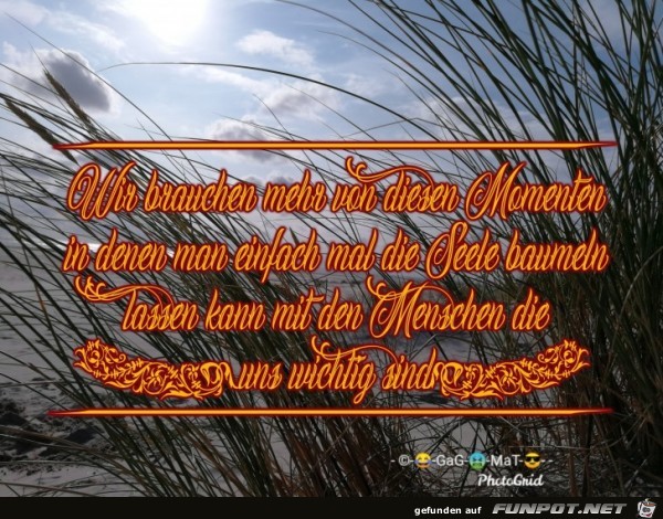 Seele hängen lassen Seele hängen lassen