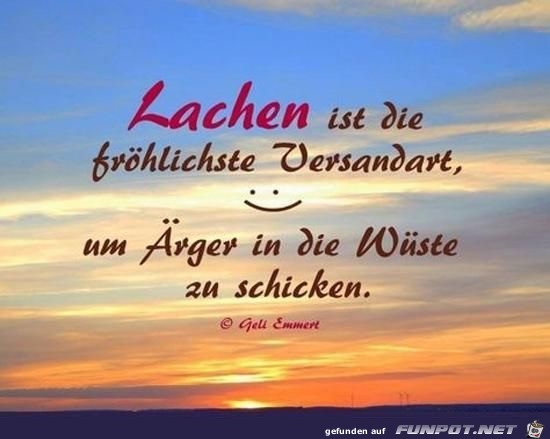 Lachen ist die froehlichste versandart