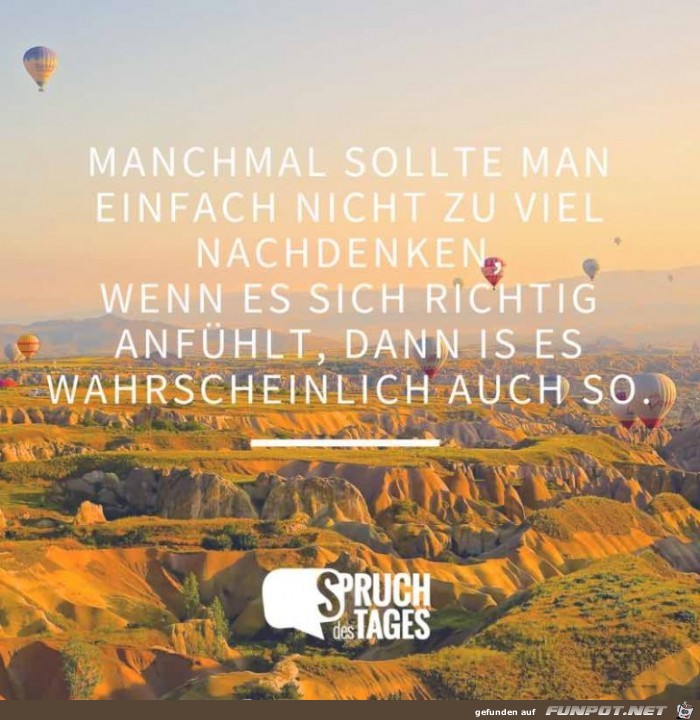 manchmal sollte man