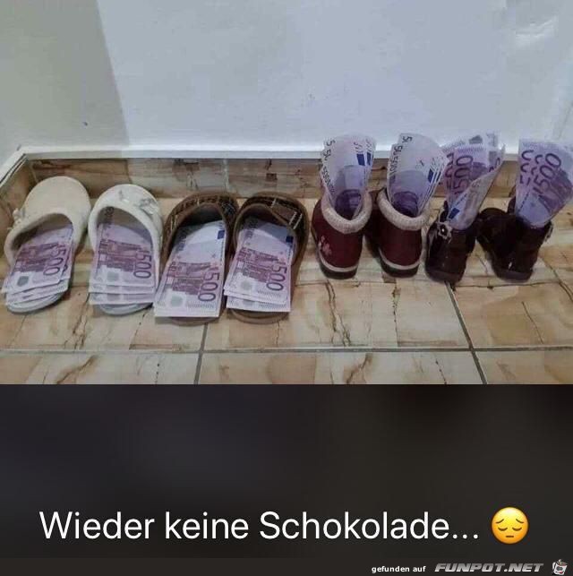 Wieder keine Schokolade