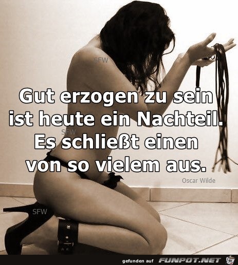 Gut erzogen zu sein Gut erzogen zu sein