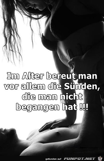 Im Alter bereut man