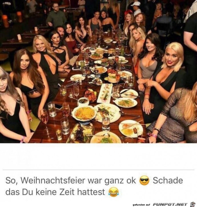 Weihnachtsfeier war o.k. Weihnachtsfeier war o.k.