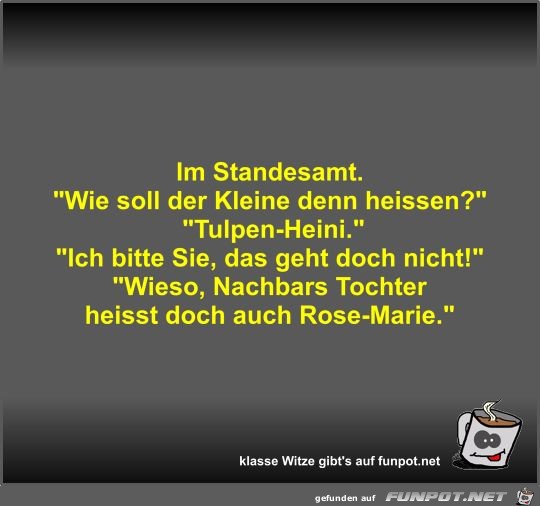 Im Standesamt Im Standesamt