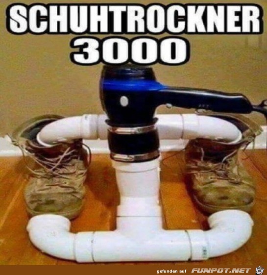 Schuhtrockner der anderen Art