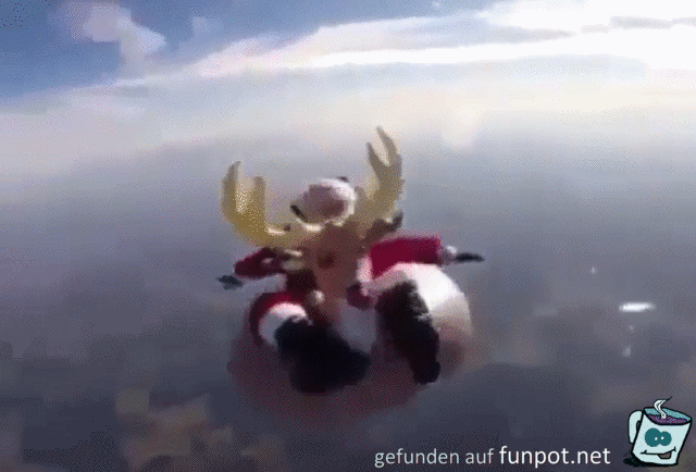 Der Weihnachtsmann fliegt ein