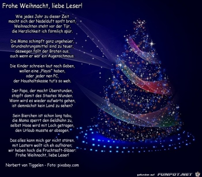 Frohe Weihnacht liebe Leser 2019