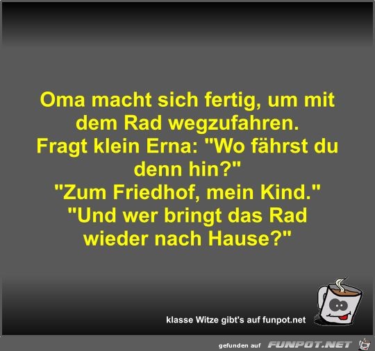 Oma macht sich fertig Oma macht sich fertig