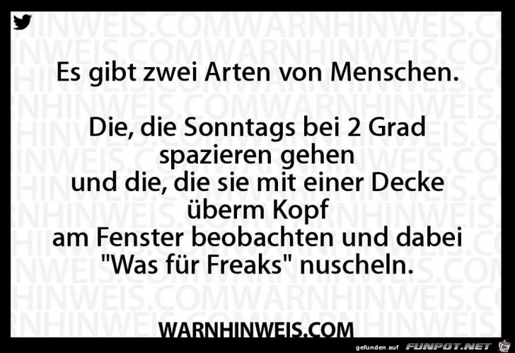 2 Arten von Menschen 2 Arten von Menschen