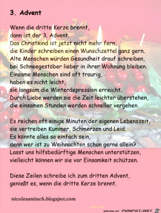 3. Advent 3. Advent