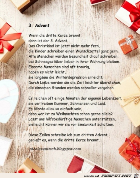 3. Advent 3. Advent