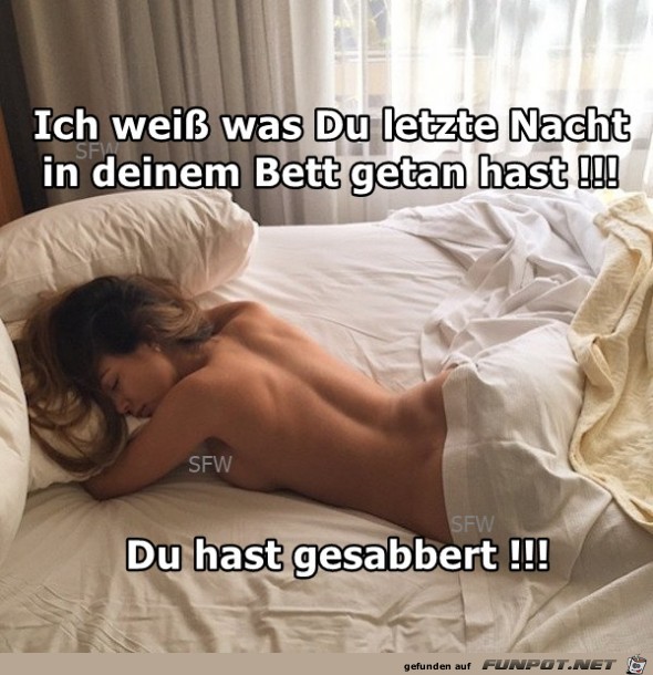 Ich wei ss was du letzte Nacht Ich wei ss was du letzte Nacht