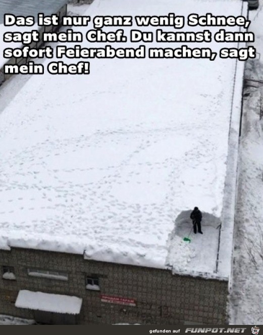 Nur ein bisschen Schnee