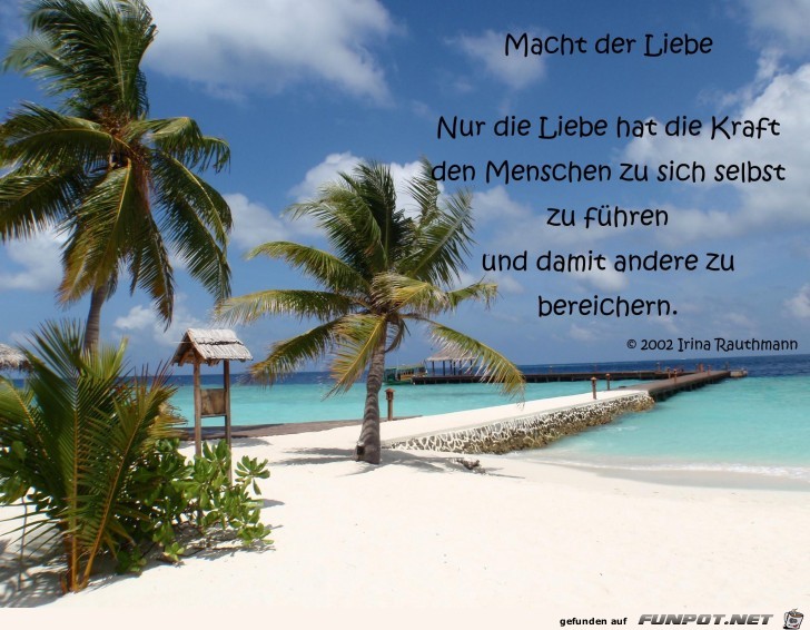 nur die Liebe hat die Kraft