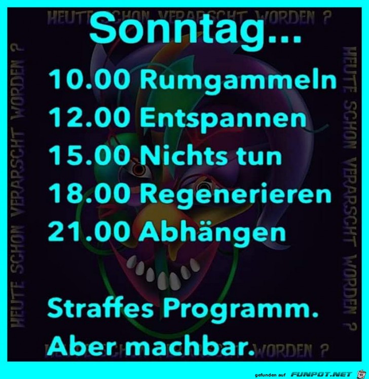 Sonntagsprogramm Sonntagsprogramm