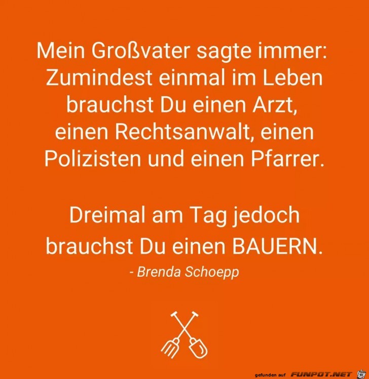 Bauern braucht man immer Bauern braucht man immer